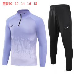 24-25 Nike Purple B Half Pull Kids+Adult Training Clothes