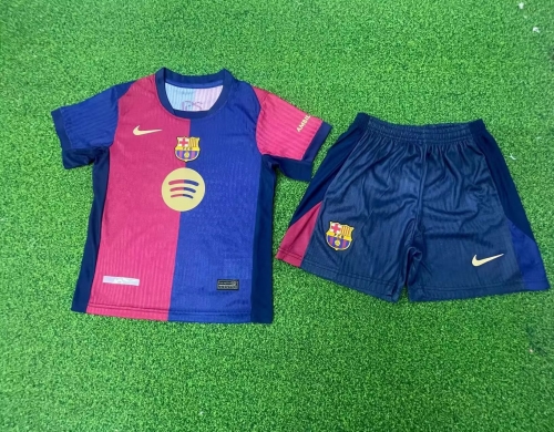 24-25 Barcelona Home Kids Player Version