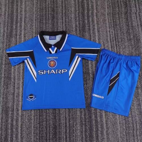 Retro 96-98 Manchester United 2 away kids