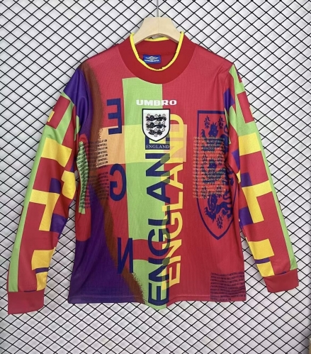 Retro, 1996 England goalkeeper with red long sleeves