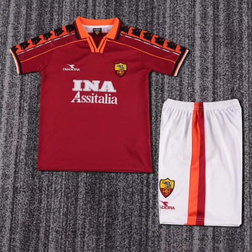 Retro 98-99 Roma Home Kids