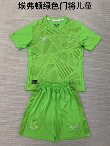 24-25 Everton Green Goalkeeper Kids+Adult Set