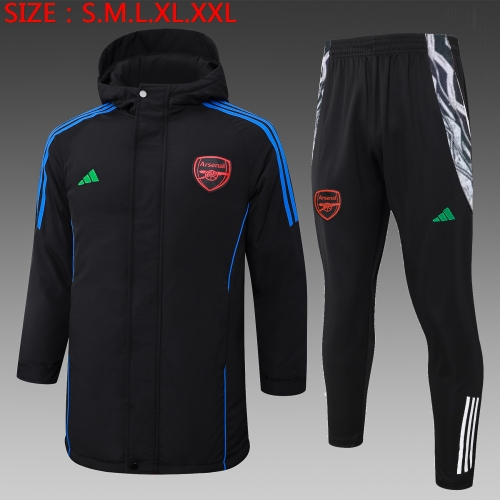 G193 # 24-25 Arsenal Cotton Jacket Black Adult