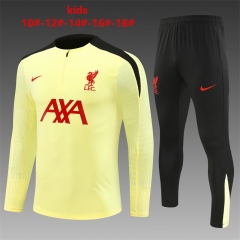 24-25 Liverpool Light Yellow [Player Version] Kids+Adult Training Uniform