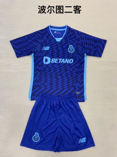 24-25 Porto 2 away kids+adult set