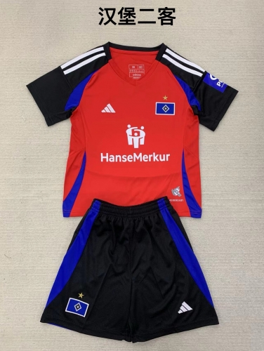 24-25 Hamburg away kids+adult set