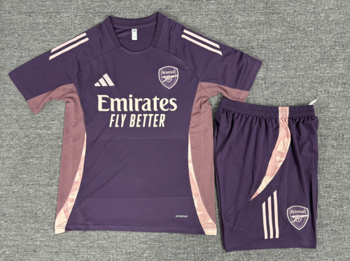 24-25 Short sleeved Arsenal Purple Kids+Adults