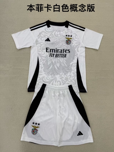 24-25 Benfica White Concept Edition Kids+Adult Set