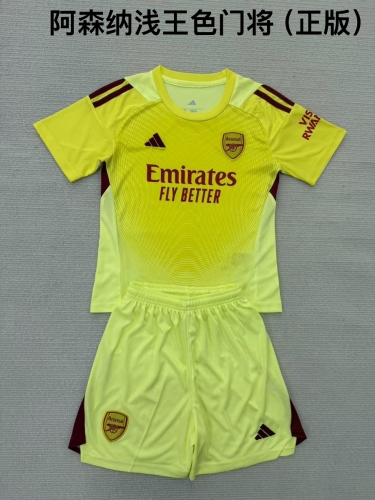 25-26 Arsenal Light King Goalkeeper Kids+Adult Set
