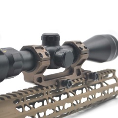 Tan FDE Tactical Dual Rings 25.4mm 30mm Riflescope Scope Mount