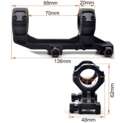 Tactical Dual Rings 25.4mm 30mm Riflescope Scope Mount