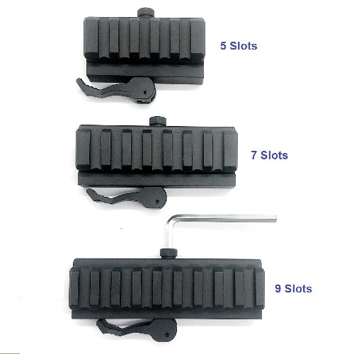 20mm rails Detachable Tactical 5 slots Picatinny Riser Scope Lever Mount Base Adapter