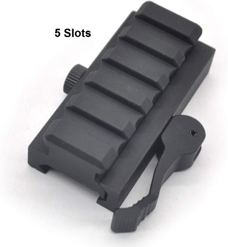 20mm rails Detachable Tactical 5 slots Picatinny Riser Scope Lever Mount Base Adapter