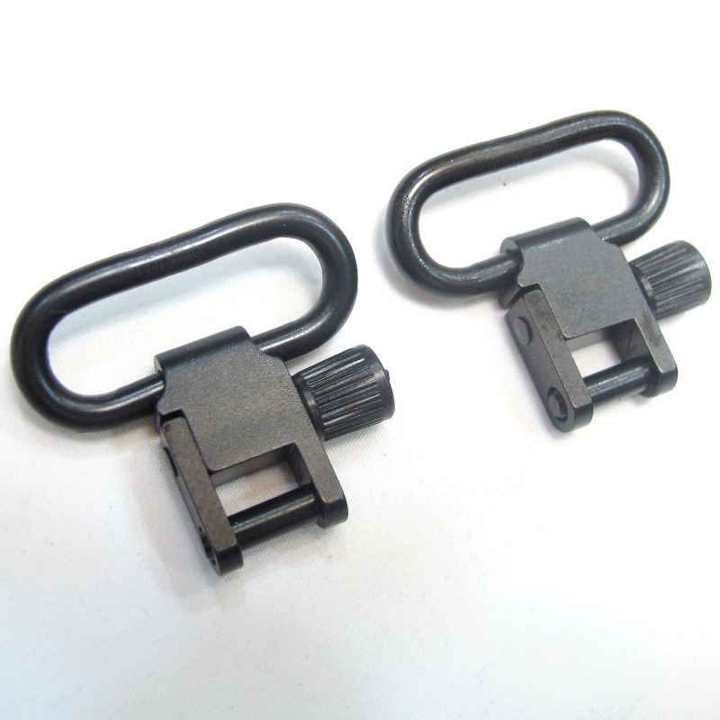 1inch High End Stainless Steel QD Rifle Swivels in Black Finish