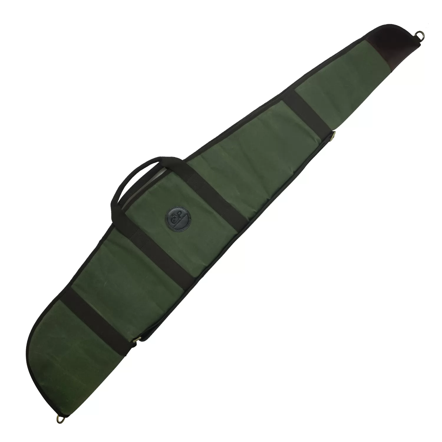 52inch Canvas Leather Rifle Gun Case, Soft Padded Scoped Rifle Bag for Hunting Shooting Range