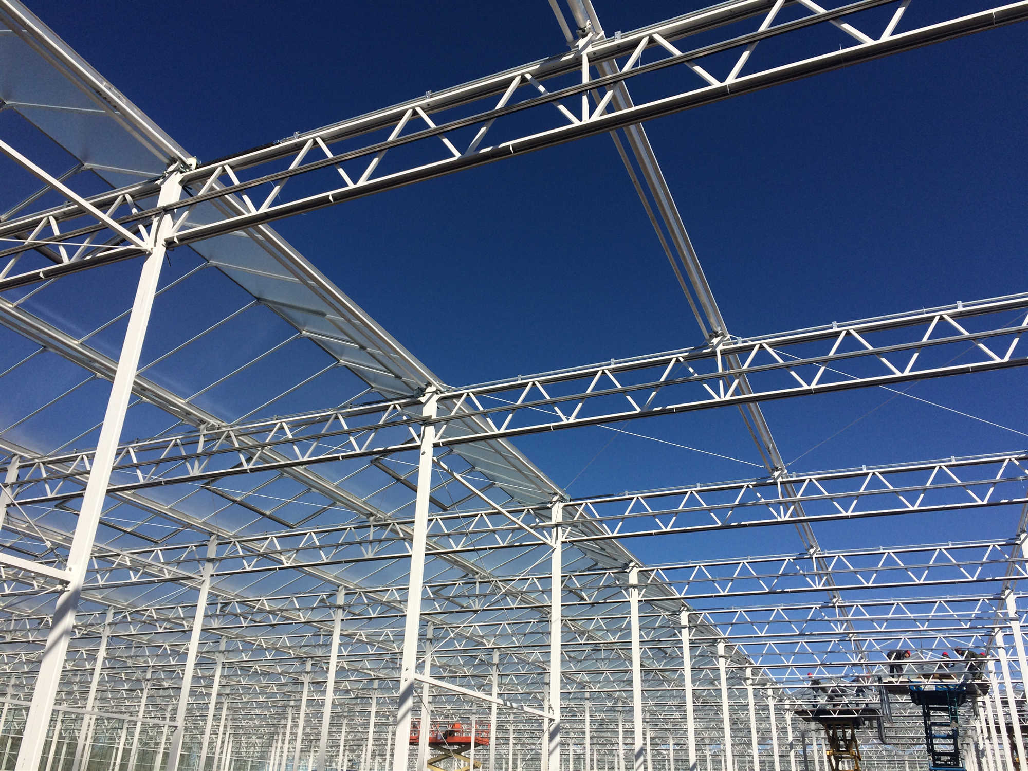 Agricultural glass greenhouse,