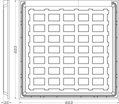 Back-lit LED panel light-2′×2′