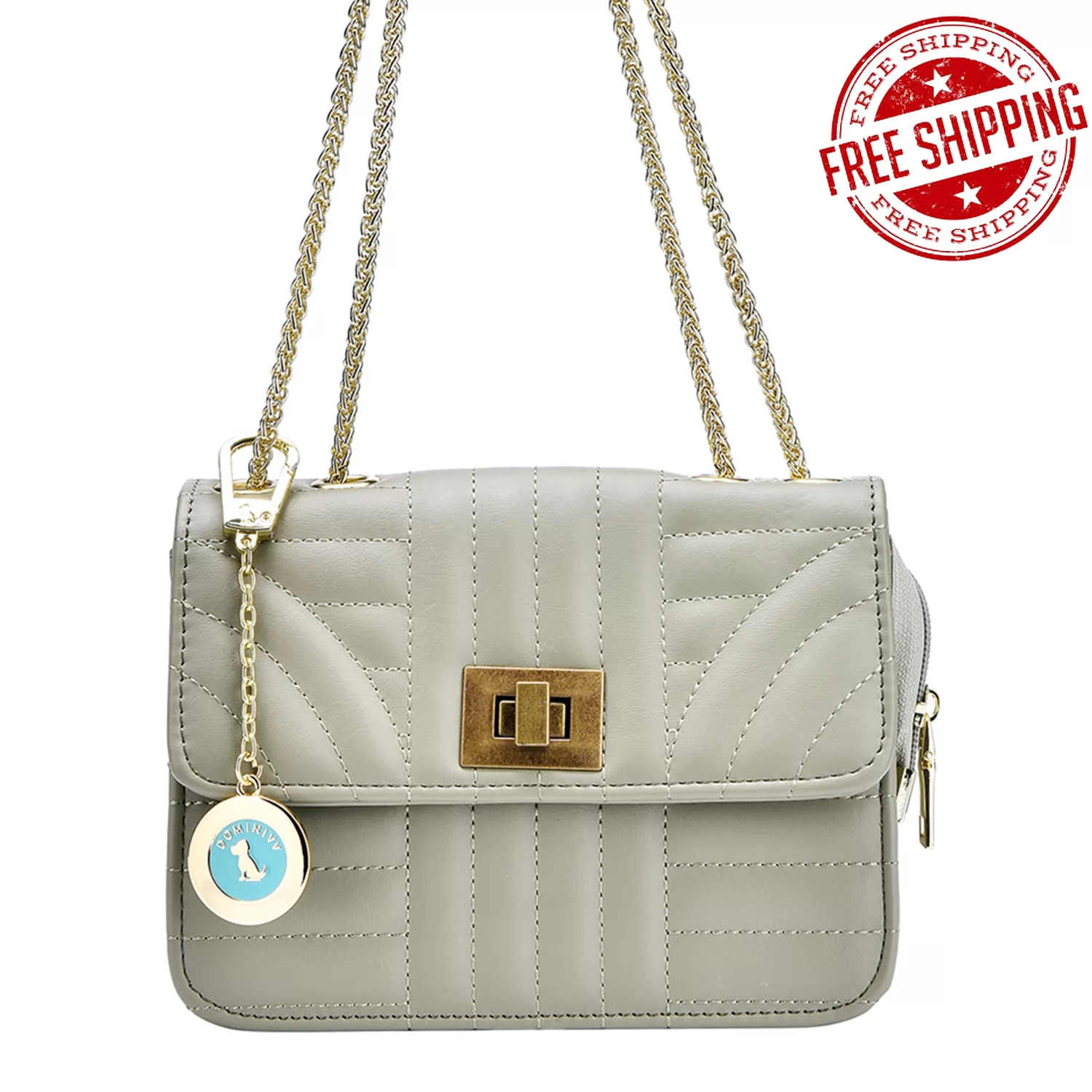 Dominivv Handbag-Shoulder Bag-Avocado & Retro