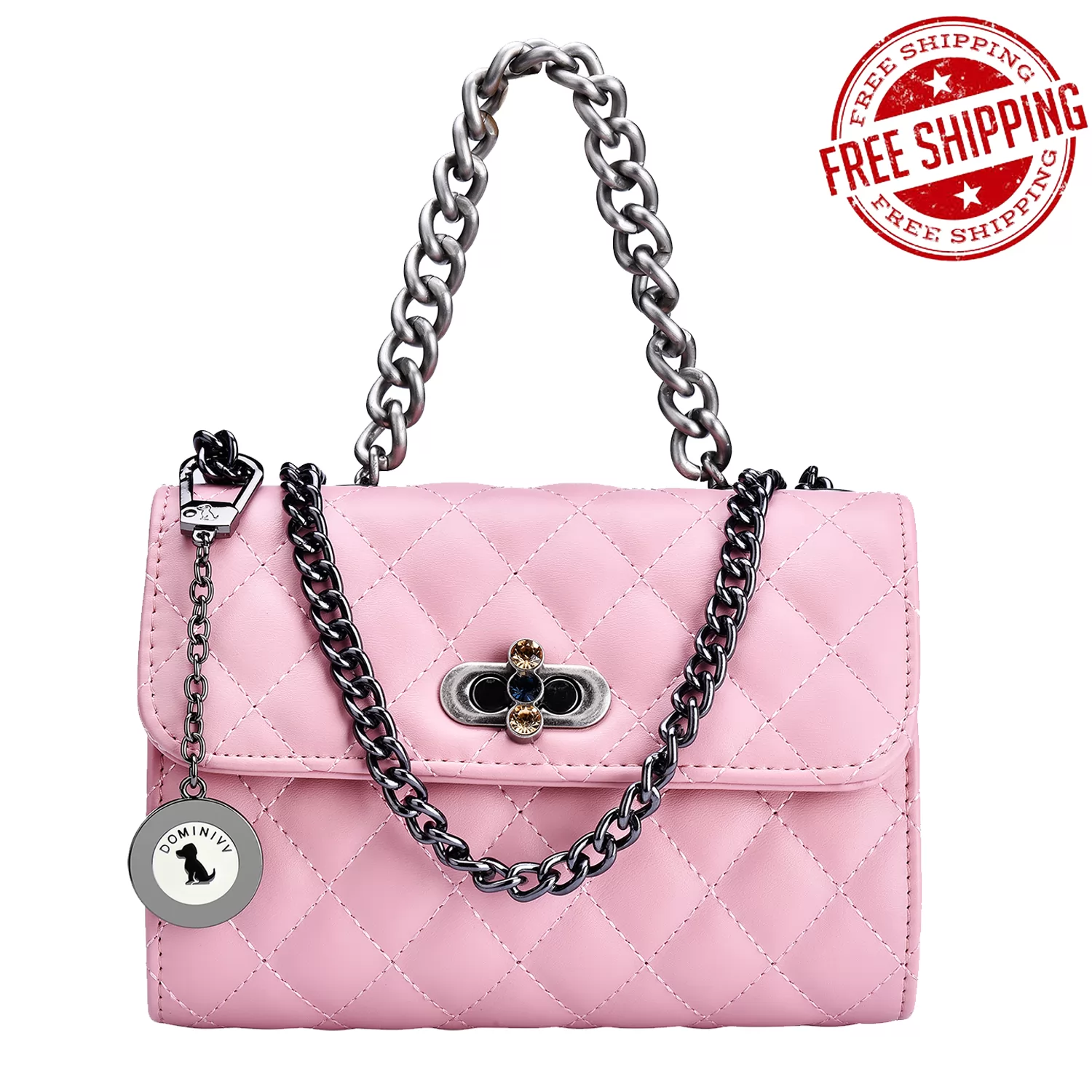 Dominivv Handbag-Shoulder Bag-Chain Handle