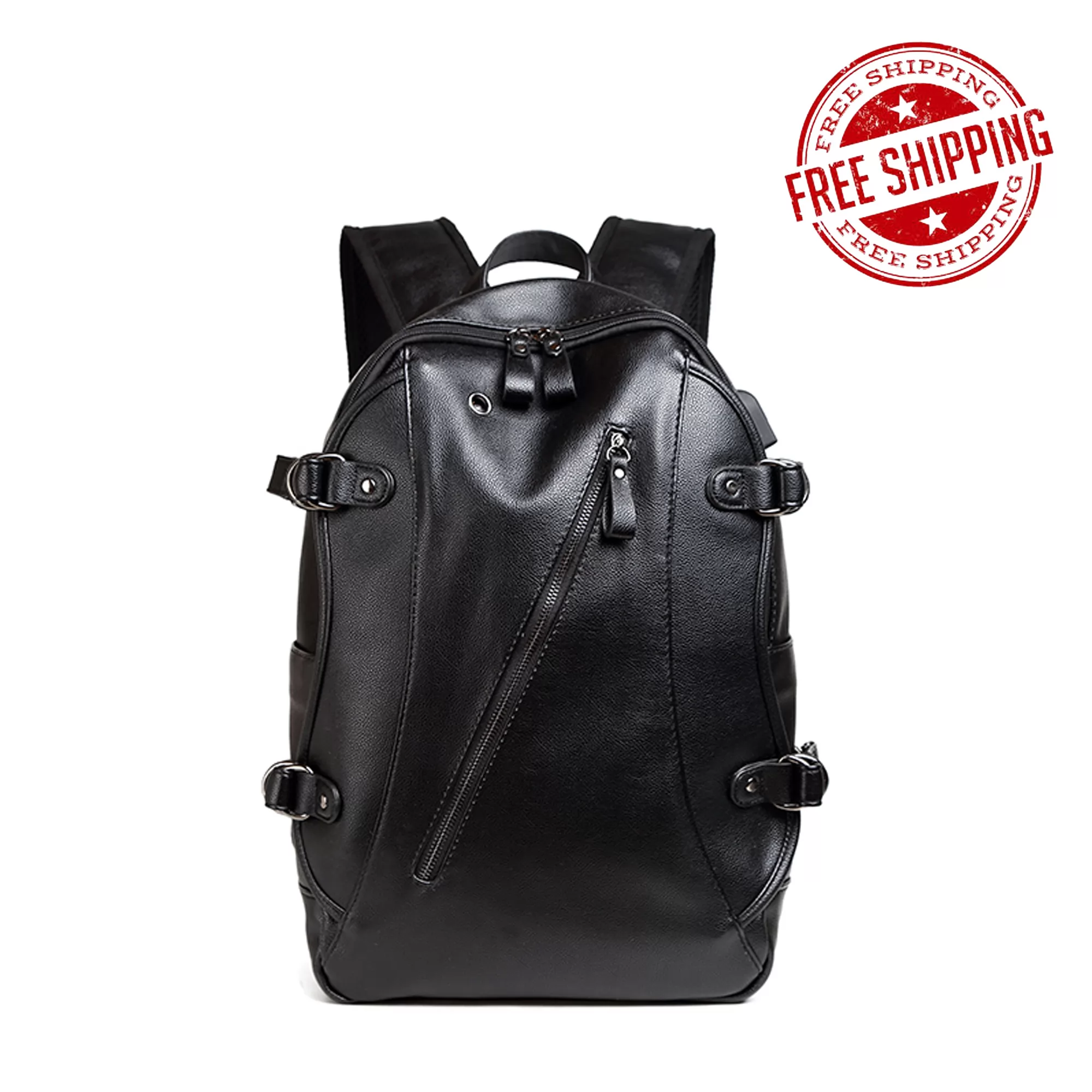 Dominivv Handbag-Back Pack/Shoulder Bags-Pure Black