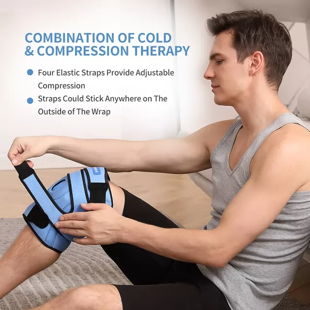 Comfpack Knee Ice Pack for Injuries, Hot Cold Therapy