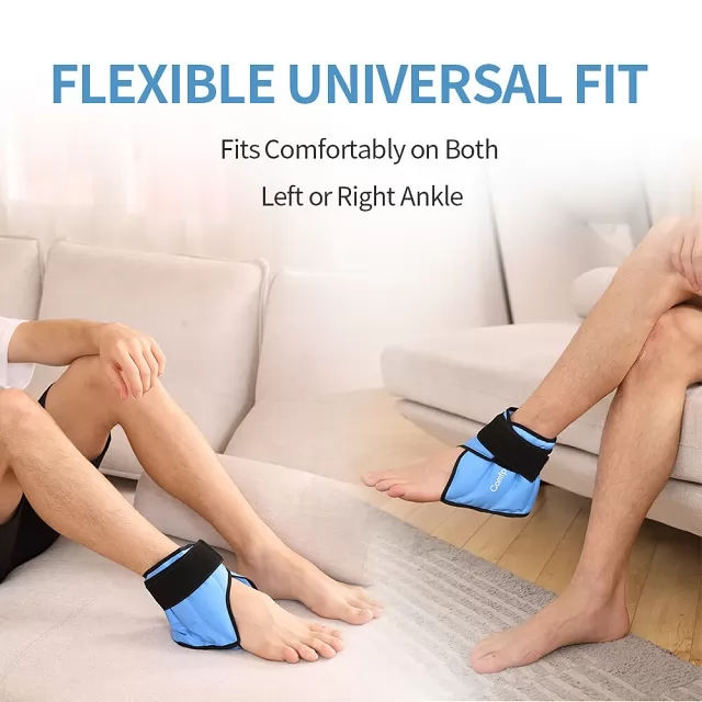Hilph Ankle Ice Pack Wrap For Injuries Reusable Cold Compress | INDIA - View #11