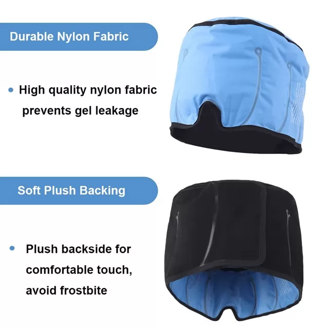 Comfpack Headache Hat for Migraine Relief with Reusable Gel