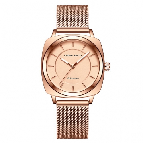 HANNAH MARTIN Japan's new movement waterproof watch light luxury Instagram fashion square women's watch