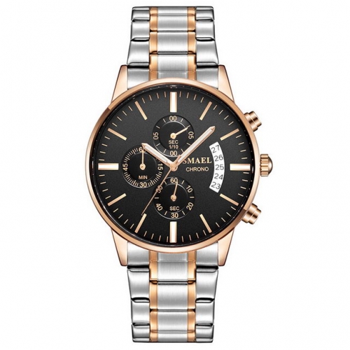 SMAEL New Versatile Watch with calendar luminous quartz waterproof watch for men