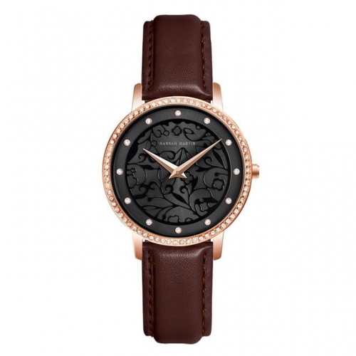 HANNAH MARTIN New Ins casual light luxury sculpted Japanese mobile women's watch