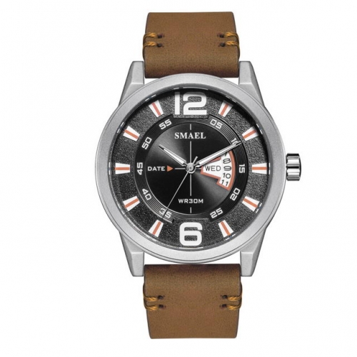 SMAEL Multi - function with calendar luminous quartz waterproof watch for men