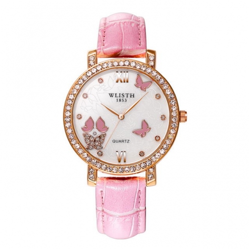 WLISTH luxury diamond inlay dial waterproof quartz ladies watch