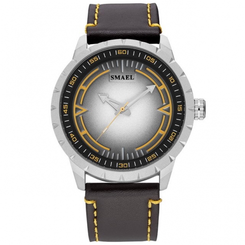 SMAEL Outdoor Sport quartz waterproof calendar leather multi-purpose man watch