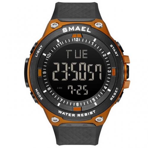 SMAEL Sports Leisure alarm clock Luminous waterproof multifunctional men's electronic watch