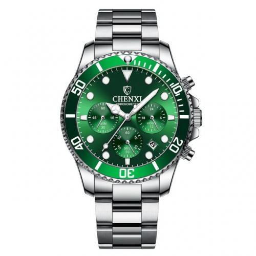 CHENXI new style sport aquamarine Green waterproof quartz men's watch