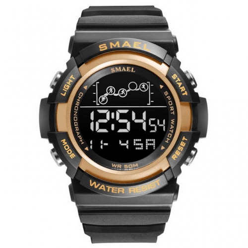 SMAEL Sports Leisure alarm clock Luminous waterproof multifunctional men's electronic watch