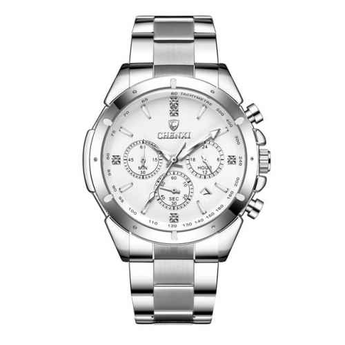 CHENXI fashion hot sale diamond inlaid dial multifunction quartz men's watch