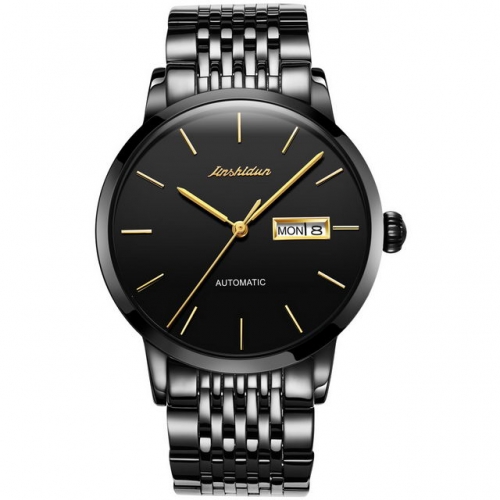 JSDUN simplicity thin dial steel strip business automatic men's watch