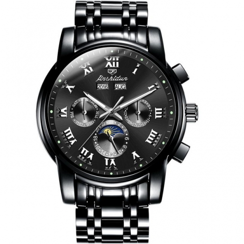 JSDUN big flywheel multifunction luminous waterproof automatic men's watch