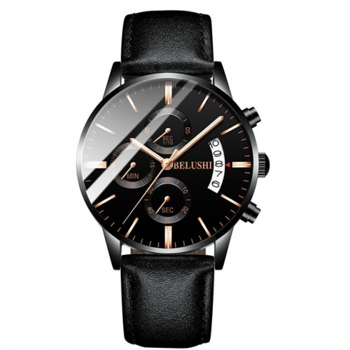BELUSHI New multifunctional luminous men's watch six-hand fashion quartz watch