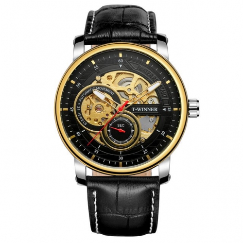 T-WINNER Fashion New Hollow-out Automatic mechanical men's watch