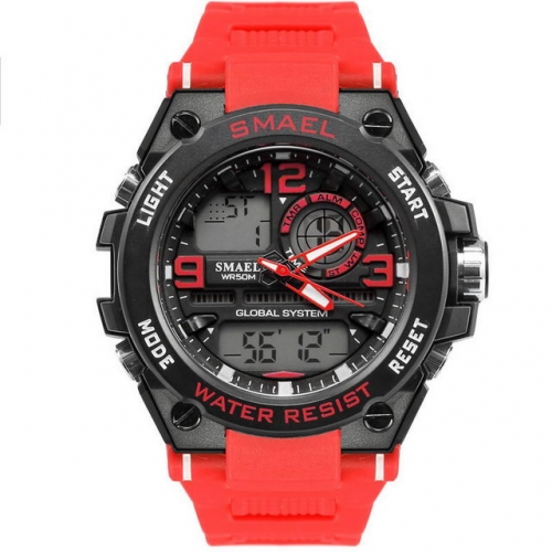 SMAEL fashion hot sale outdoor sport multi-function waterproof electronic men's watch