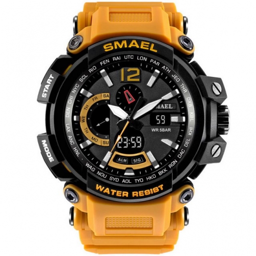 SMAEL hot sale multi-function unisex outdoor sport waterproof electronic men's watch