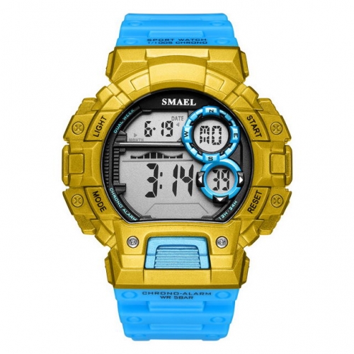 SMAEL waterproof shockproof outdoor sport multi-function luminous electronic men's watch