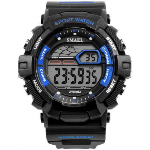 SMAEL fashion big dial outdoor sport luminous waterproof multi-function electronic men's watch