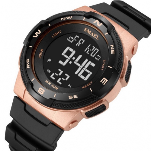 SMAEL street style leisure multi-function outdoor sport luminous waterproof electronic men's watch