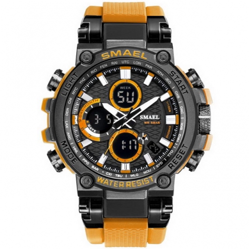 SMAEL outdoor fashion popular unisex luminous waterproof sport quartz electronic men's watch