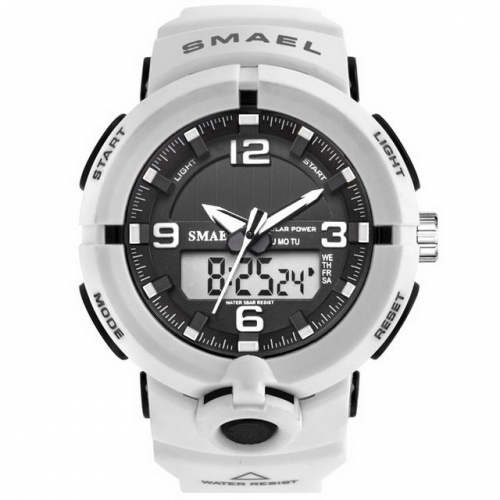 SMAEL simplicity dial unisex outdoor sport multi-function double display quartz electronic men's watch