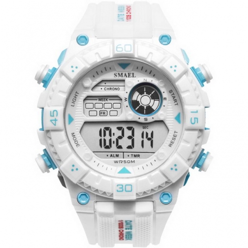 SMAEL popular unisex outdoor sport multi-function luminous waterproof electronic men's watch