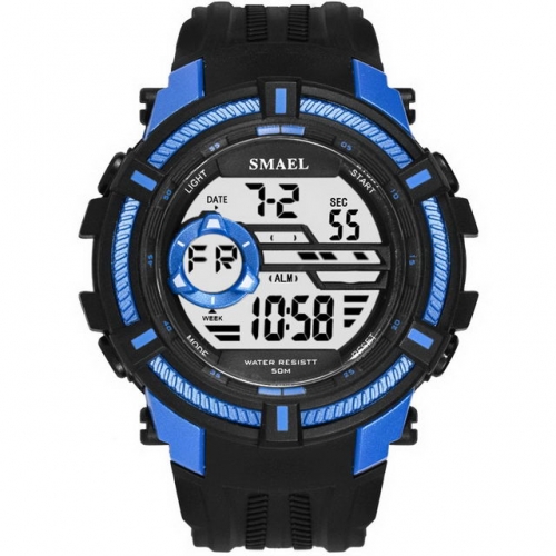 SMAEL unisex multi-function fashion popular outdoor sport waterproof electronic men's watch